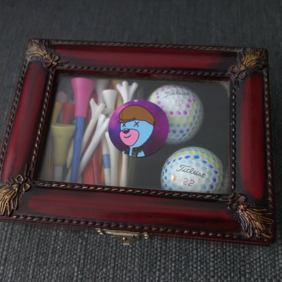 inBetweeners NFT#9570 x bigd0gg Golf Hand Designed Titleist Pro VI Golf Ball Set - Picture 3 of 14